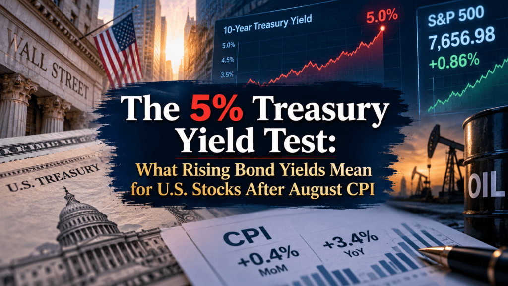 The 10-year Treasury yield is approaching 5% as inflation, oil prices and Federal Reserve policy reshape the U.S. market outlook.