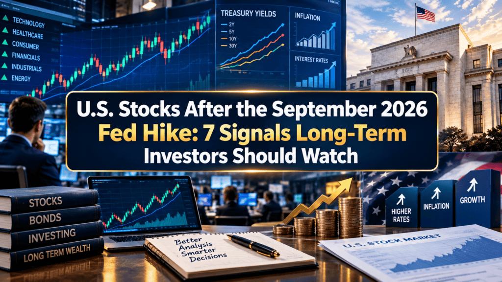 U.S. stocks after September 2026 Fed rate hike with Treasury yields, inflation and long-term investing signals